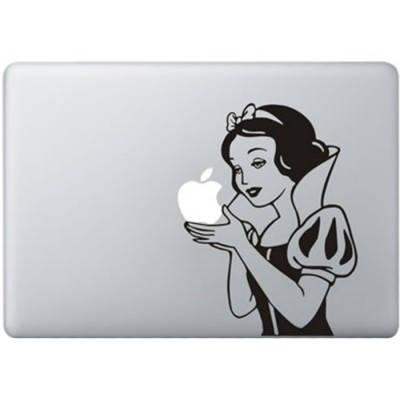 Schneewittchen MacBook Aufkleber Schwarz MacBook Aufkleber